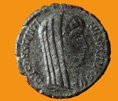 Római kisbronz CONSTANTINUS MAGNUS halotti veret VN MR (P16)