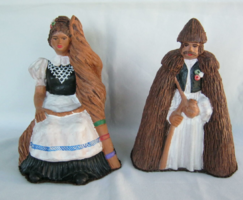 Kerámia népviseletes pár
