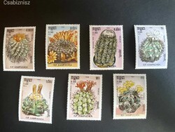 Kambodzsa postatiszta virágok kaktuszok 1986