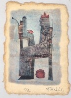 Ef Zámbó István 15,5 x 10,5 cm computer print, merített papír