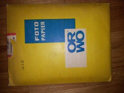 (fényt kapott) ORWO fotópapír csomag BN 117 fotó papír