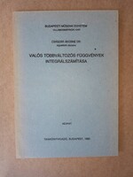 BME Valós többváltozós függvények integrálszámítása - dr. Császár Ákosné egyetemi docens