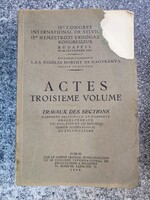 II. Nemzetközi Erdőgazdasági (Erdészeti) Kongresszus. Budapest, 1936. Actes Troisieme Volume.3.kötet