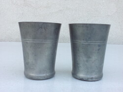 Vízes pohár ónból 2 db - jelzett