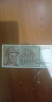 20000 jugoszláv dínár