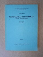 BME Antos Péter (szerk.) - Matematikai példatár IV.