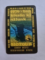 SIOTOUR Somogy megyei Idegenforgalmi Hivatala 1976. évi kártyanaptár