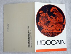 Lidocain kenőcs gyógyszer ismertető prospektus reklám EGYT Gyógyszervegyészeti Gyár Budapest