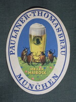Sör címke,Németország,Paulaner Thomasbrau München,heller Maibock sör