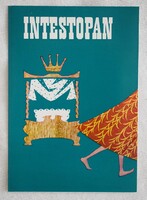 Intestopan tabletta gyógyszer ismertető prospektus reklám EGYT Gyógyszervegyészeti Gyár Budapest