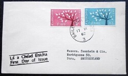 IRf155-6f / Irország1962 EUROPA CEPT bélyegsor  FDC-n futott