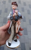 GDR-es klarinétozó porcelán muzsikus