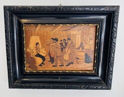 Mulatozó emberek festmény