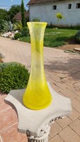 Karcagi fátyolüveg váza 31 cm! magas