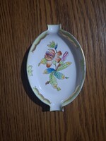Herendi Viktória mintás porcelán hamutál. Jelzett.