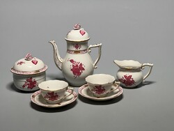 Herendi Apponyi pur pur 2 személyes mokkás szett