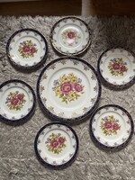 Álomszép Chechoslovák Bohémia porcelán süteményes készlet.