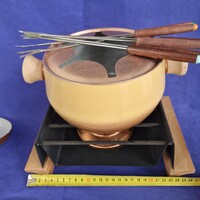 RACLETTE Szilveszteri party ÖTLET fondü készlet mécsessel műkődik, ÚJ nem használt