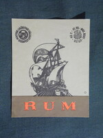 Rum címke,Szabadegyházi szeszipari vállalat,Tea Rum, 0,2L.,20. Ft-