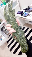 Szablya  nefrit jádéból főnix sárkány motívummal  45cm hosszú