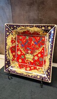 VERSACE luxus „Barocco Holiday” porcelán tál, 28 cm -eredeti gyűjtői darab!