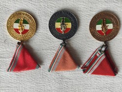 Önkéntes tűzoltói szolgálat, 30,40,50 éves kitüntetés