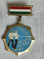Tűzoltó kitüntetés, eredményes munkáért