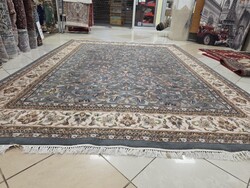 Hatalmas 255x360 tabriz motívumos kézi gyapjú perzsa szőnyeg BFZ863