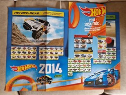 2db (2014-es és 2018-as) Hot Wheels kisautók poszter