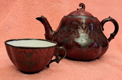 Antik porcelán kanna csészével (L5723)