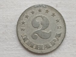 Pénzérme 021 - FNR Jugoslavija 2 Dinara 1953
