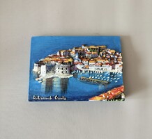 Horvátország - Dubrovnik dombornyomott fali dísz 3D kivitelezés