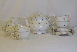 Zsolnay porcelán teás-, kávéskészlet A286