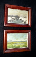 Baky albert paintings, sold in pairs! Winter - summer