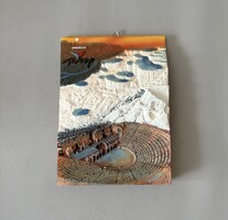 Törökország - Pamukkale dombornyomott fali dísz 3D kivitelezés