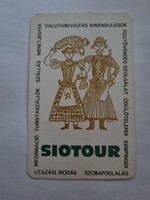 SIOTOUR  SOMOGY MEGYEI TANÁCS IDEGENFORGALMI HIVATALA 1982. évi kártyanaptár