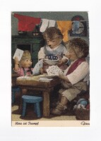 M:04 Mecki Süni bábos képeslap "POSTATISZTA"