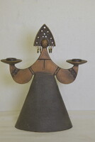 Bjorn Wiinblad Style Metal Candle Holder A309