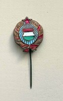 Régebbi Magyar Népköztársaság szoc. (Kádár) címer kitűző jelvény