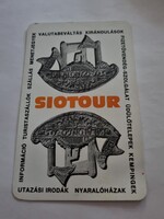 SIOTOUR  SOMOGY MEGYEI TANÁCS IDEGENFORGALMI HIVATALA 1981. évi kártyanaptár
