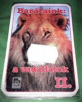 Retro bontatlan magyar TAMÁSI ÉS KOMLÓS -BARÁTAINK A VADÁLLATOK II.JÁTÉKKÁRTYA a képek szerint