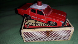 1980-s évek fém MATCHBOX koppincs fém autó TŰZOLTÓ PARANCSNOKI fém kisautó a képek szerint