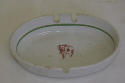 Zsolnay elefántos porcelán hamutál A309