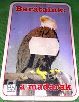 Retro bontatlan magyar TAMÁSI ÉS KOMLÓS -BARÁTAINK A MADARAK .JÁTÉKKÁRTYA a képek szerint
