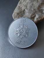 Szovjet régi fém Plakett