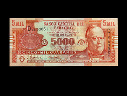 UNC - 5000 GUARANIES - PARAGUAY - 2005 (Olvass!)
