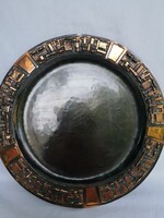 Szilágyi Ildikó bronz falitányér