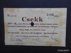 Pápa 50 korona 1919