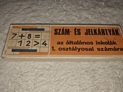Szám és Jelkártyák - retró - Tanért