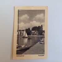 Képeslap- Balaton, Balatonfüred parkrészlet 1956.